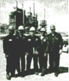Representatives of the Safety Plus Team Thermal Area, left to right, R.C. Johnson, Jay Murphy, Robert Guillotte, Horace Lambert, Tim Linscomb.